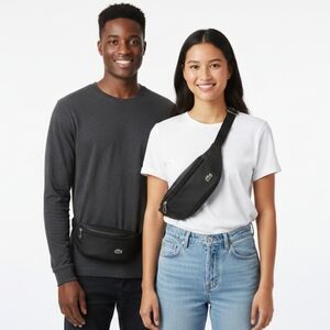 Lacoste Black Men's Waist Bag (USED)